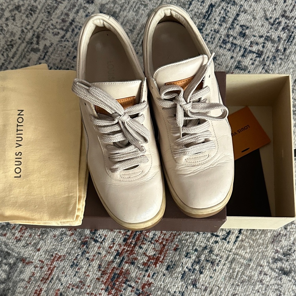 Louis Vuitton Women's Beige Sneakers